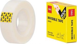 Σελοτέιπ Deli Ταινία Invisible Τape A30110 Γαλακτερό 18mm x 33m