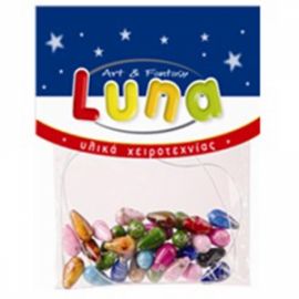 Χάντρες πολύχρωμες χειροτεχνίας σέτ Luna 601670