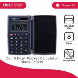 DELI ΑΡΙΘΜΟΜΗΧΑΝΗ 8 ΨΗΦΙΩΝ ΜΠΑΤΑΡΙΑ/ΗΛΙΑΚΗ 10,4x6,3x1,1cm ΓΚΡΙ
