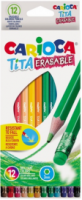 Carioca Tita Erasable Σετ Ξυλομπογιές με Γόμα 12τμχ  42897