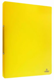 SPRING Κλασέρ Logigraf PP για 17x25 2cm 2 Κρίκους Κίτρινο 07-17-03-02