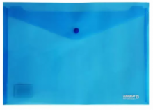 Φάκελος με κουμπί LOGIGRAF Α5 Διαφανής- Μπλε 07-25-02-04
