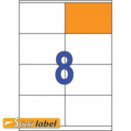 Ετικέτες Sticki 100φ Α4 Νο77 105x70mm (8 στο φύλλο)
