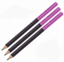 Μολύβι Grip Faber Castell 2001 Δίχρωμο Μαύρο/Ροζ 517011