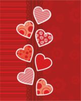 Ευχετήριες κάρτες Καρδιά με φάκελο 9x11cm 